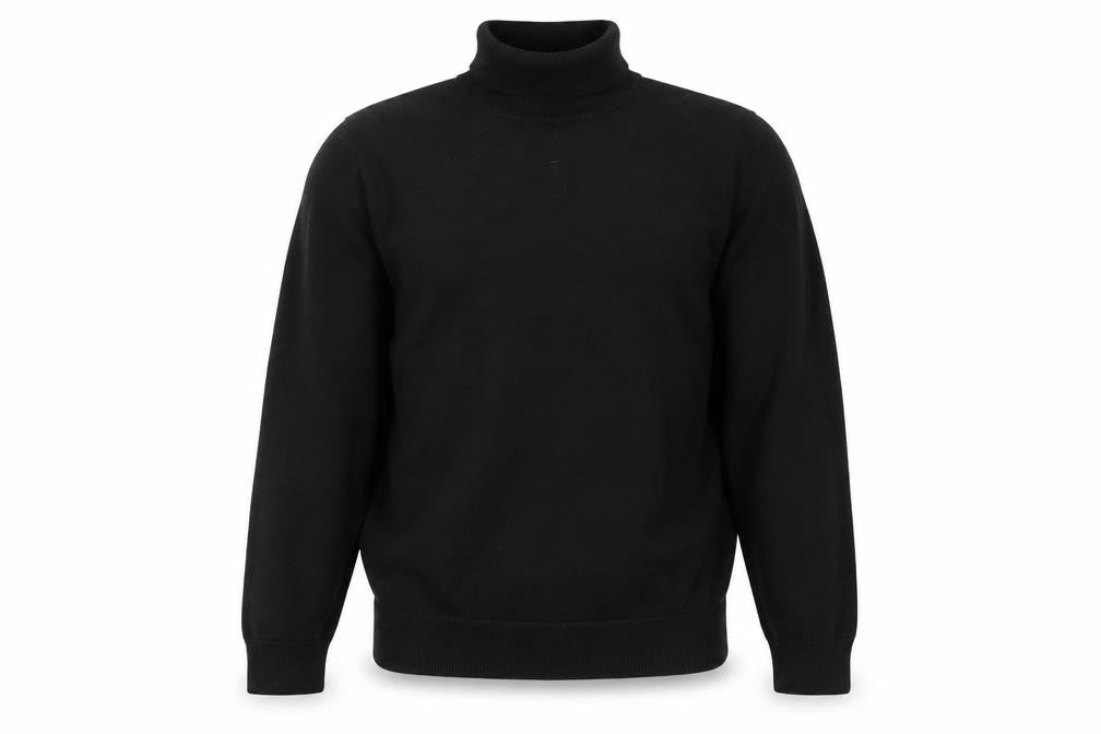 Next Mens Black Roll Neck Cotton Jumper Size S
