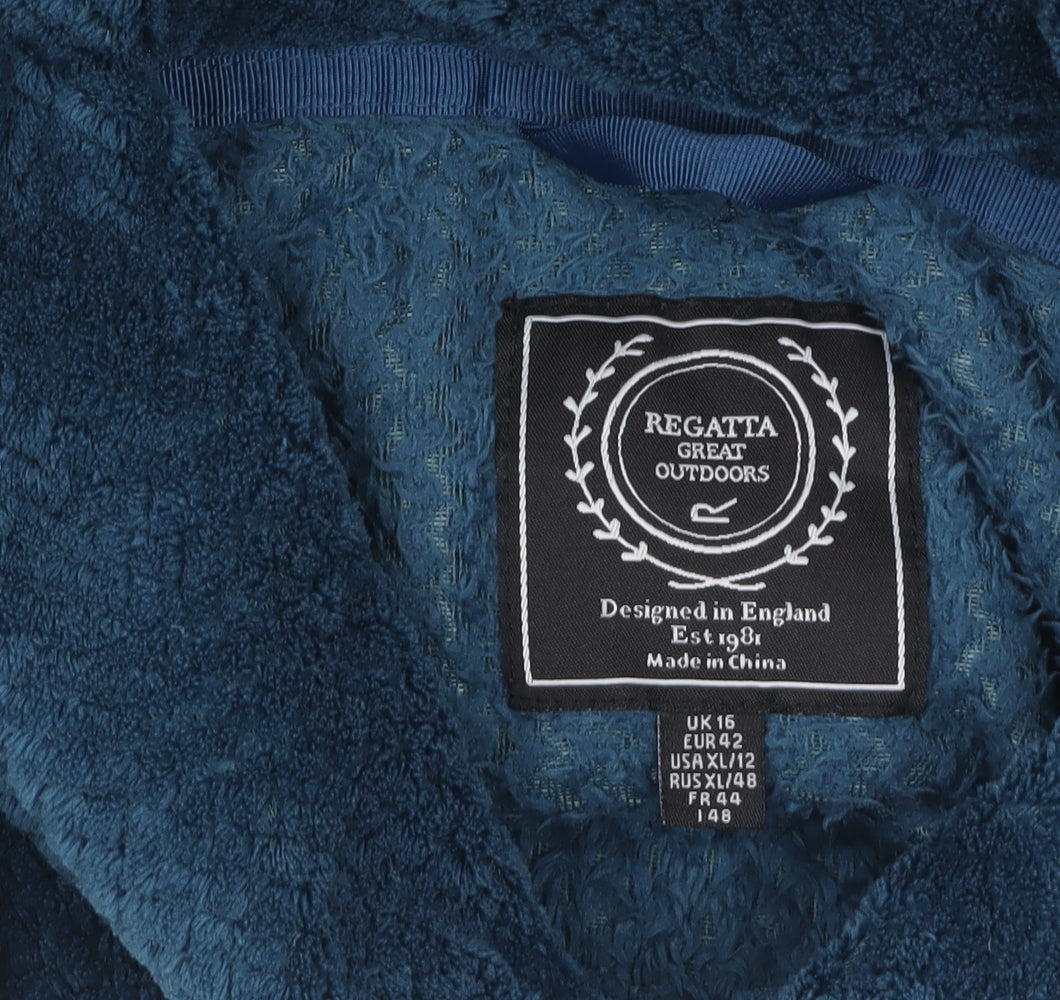 Regatta Womens Blue Fleece Pullover Sweatshirt Size 16