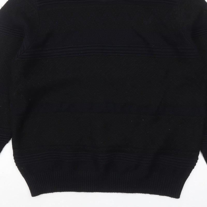 Additional view of Marks and Spencer men’s black 2xl crew neck knit jumper