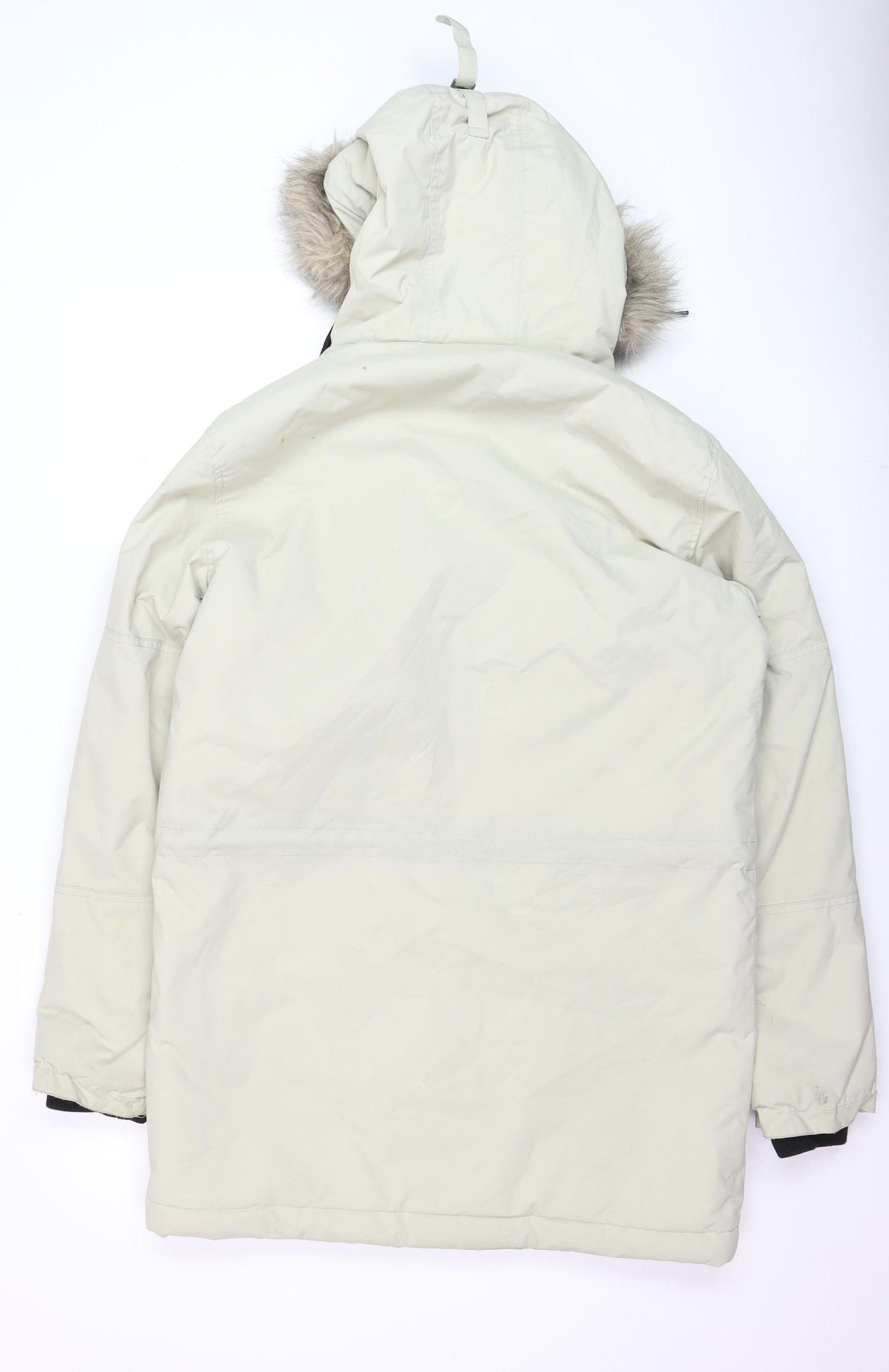 Cedarwood State Men's Beige Hooded Parka Coat Size S
