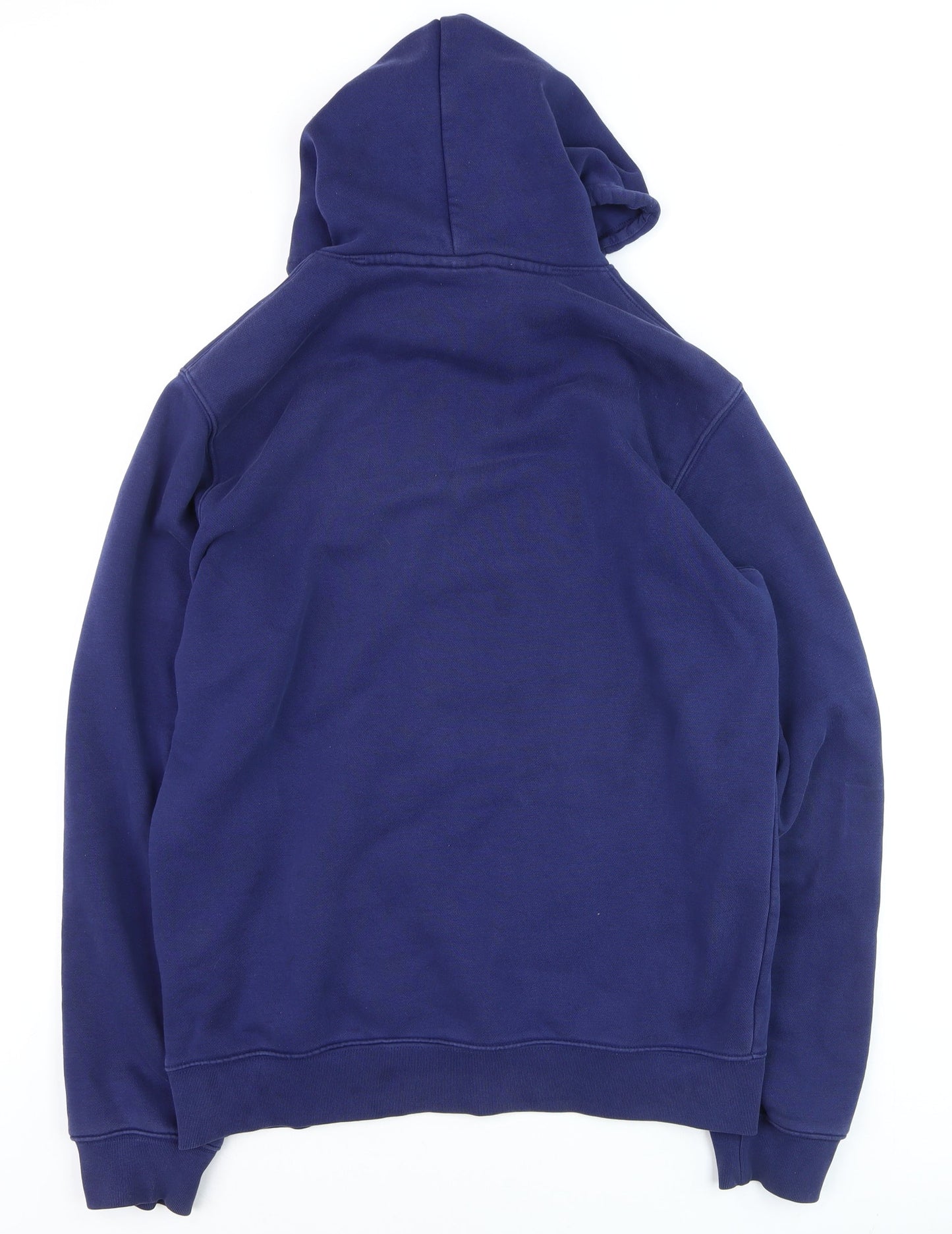 adidas Mens Blue Pullover Hoodie Medium Regular Fit Sports Fleece