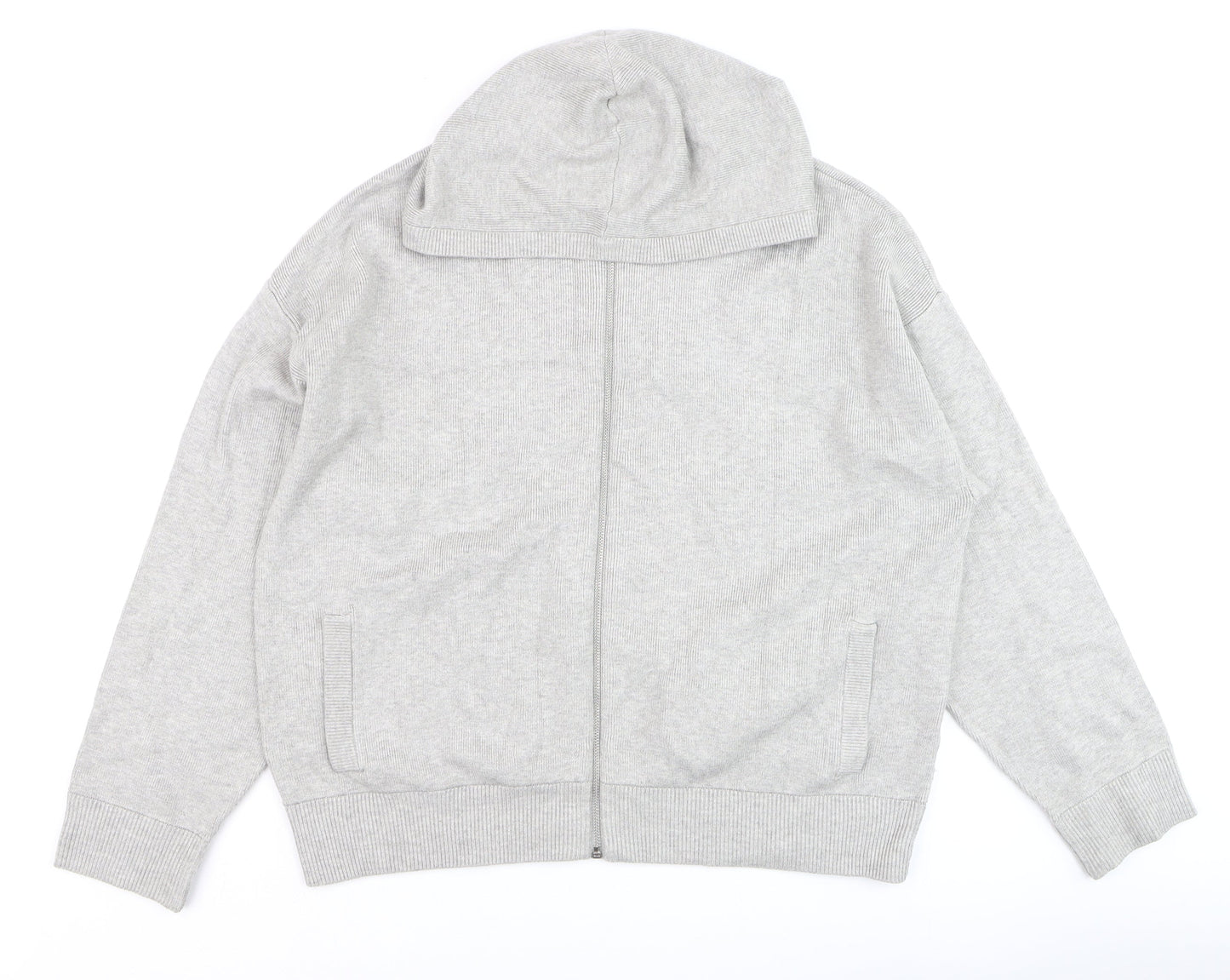 Marks and Spencer Men’s Grey XL Full Zip Cotton Hooded Jumper