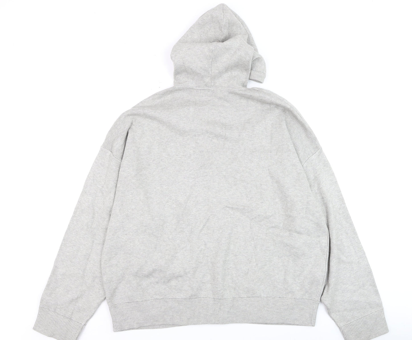 Marks and Spencer Men’s Grey XL Full Zip Cotton Hooded Jumper