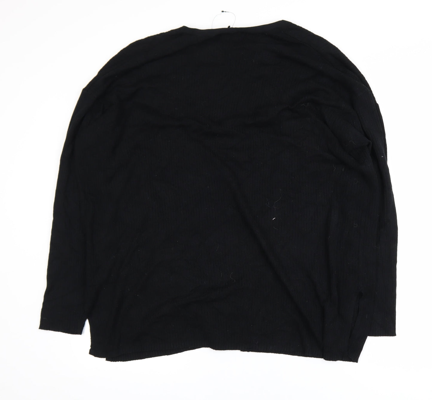 Marks and Spencer Women Black XL Open Front Cardigan Viscose Blend