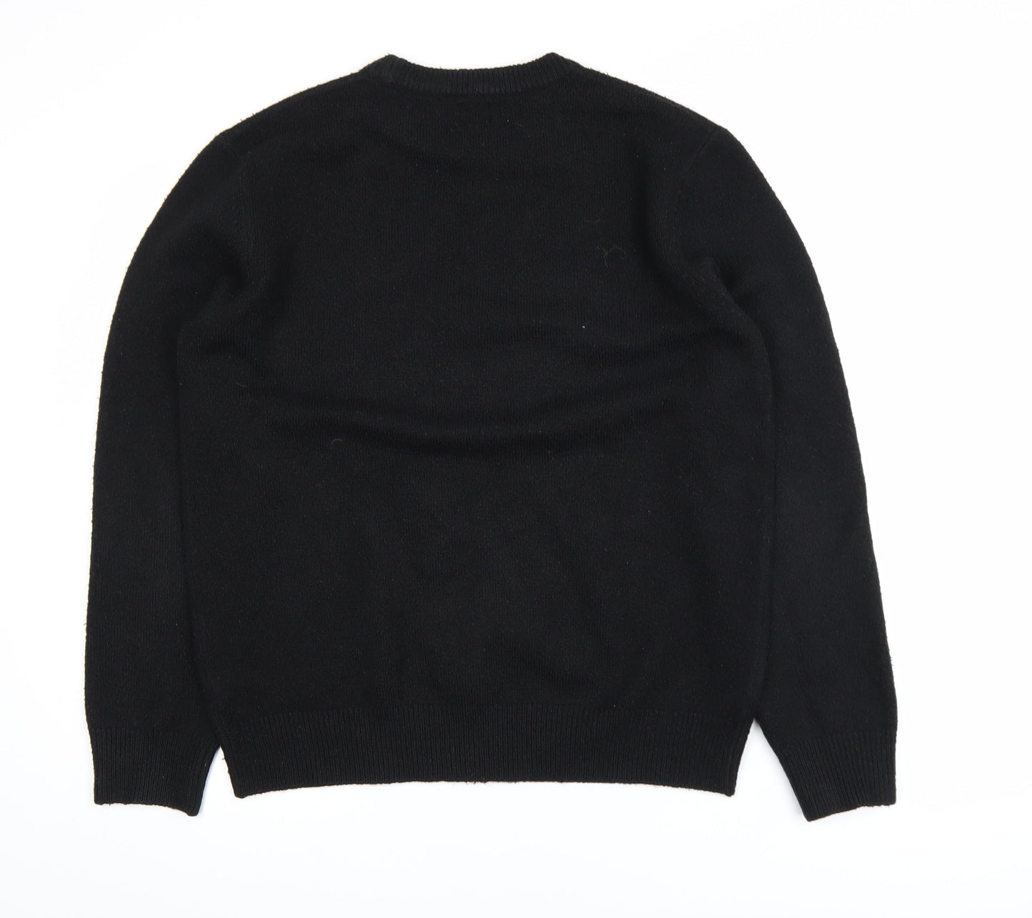 River Island Men's Black L Crew Neck Knit Jumper