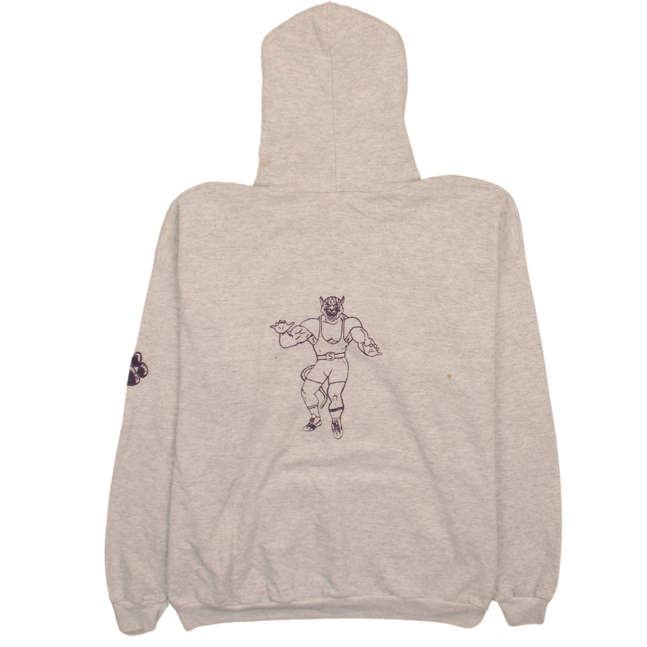 Lee Men's Grey Pullover Hoodie 2XL Smithsburg Wrestling Vintage