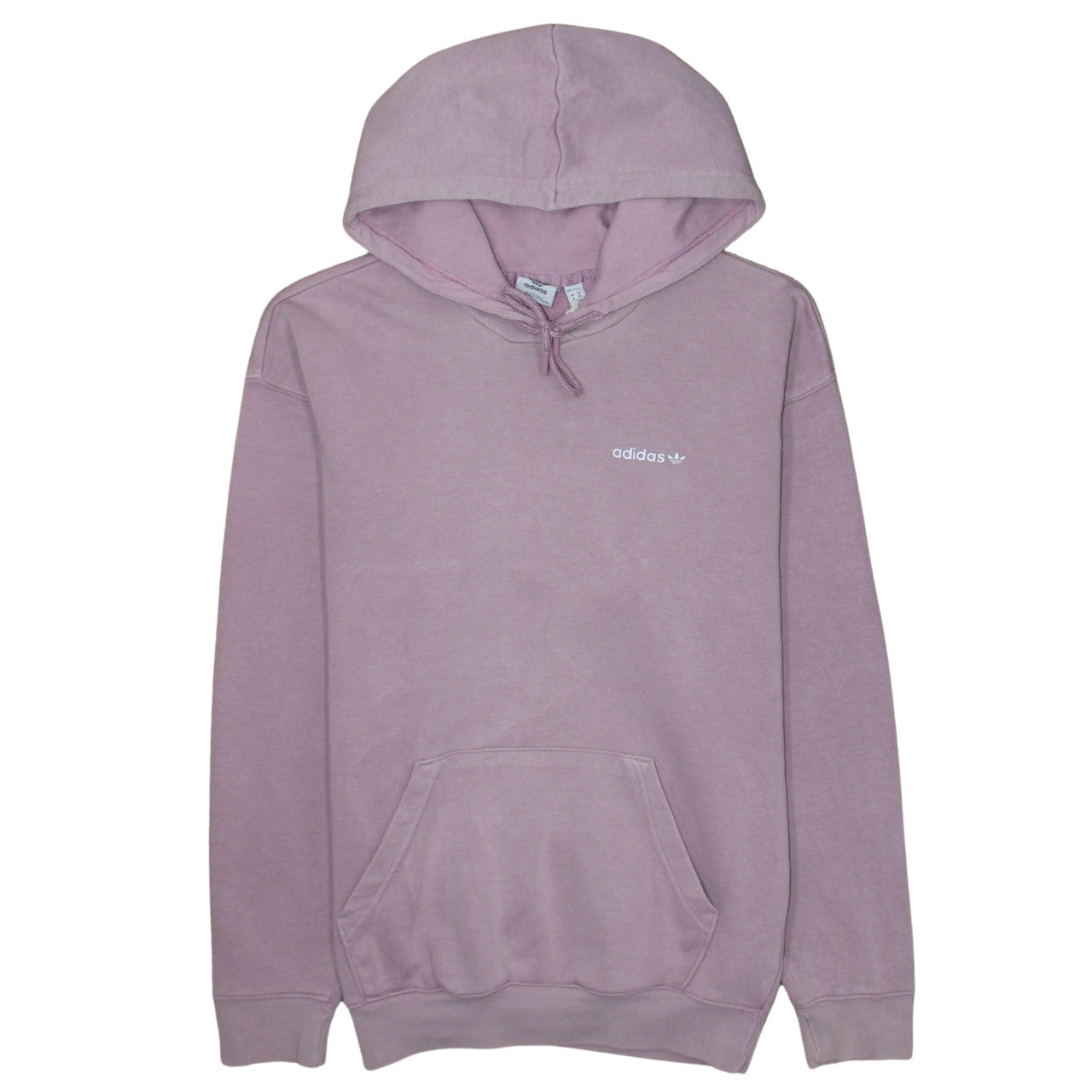 Adidas Women Pink Pullover Hoodie XS Hooded Logo Sweatshirt