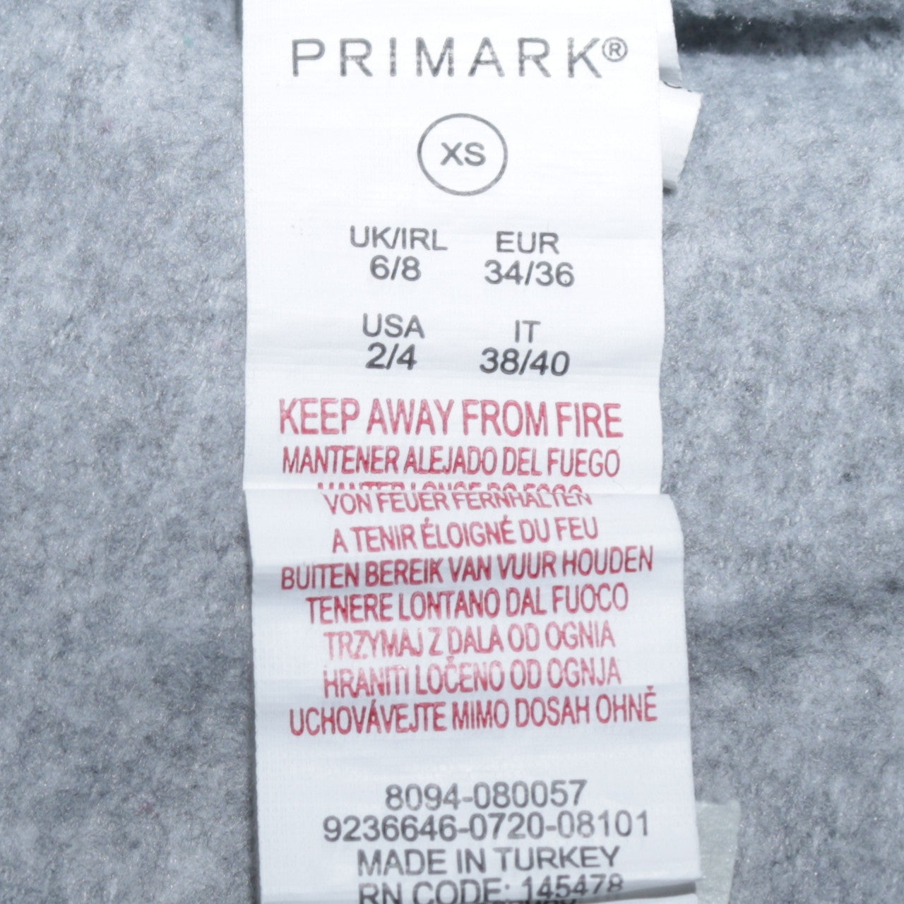 Primark Disney Women's Grey Eeyore Sweatshirt XS