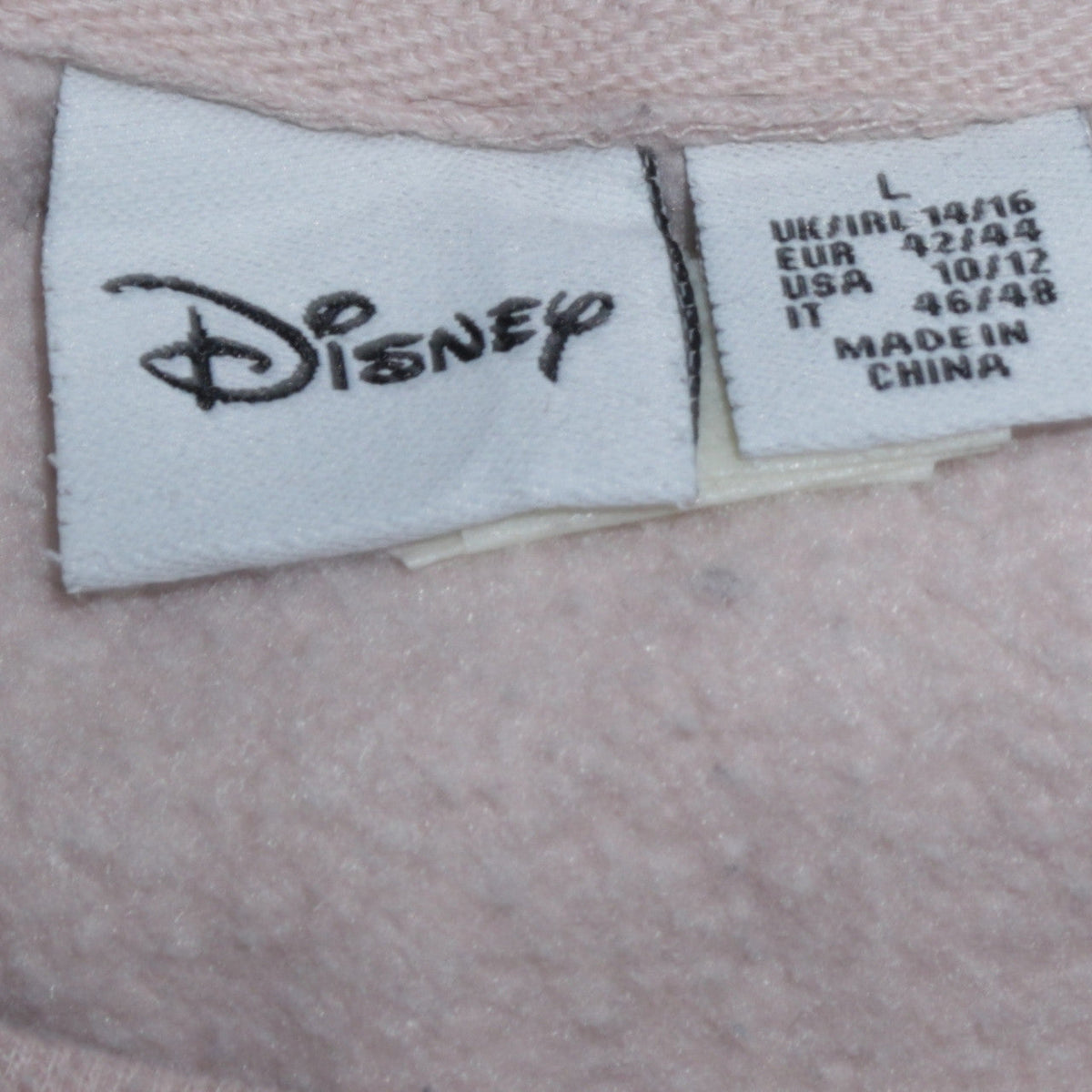 Disney Women Beige Minnie Mouse Pullover Sweatshirt L