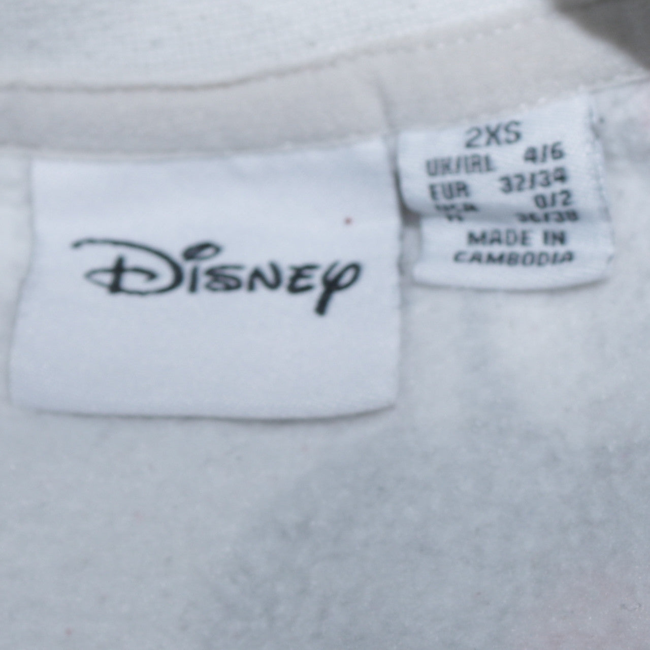 Disney Women White 2XS Pullover Sweatshirt Minnie & Friends Print