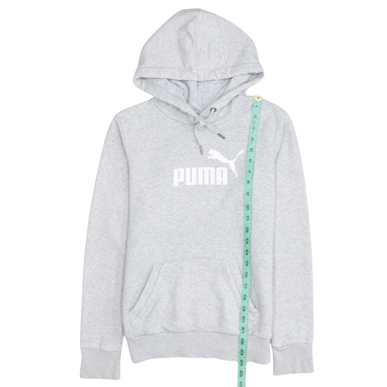 Puma Womens Grey Size 10 Pullover Hoodie Sweatshirt