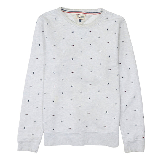 Tommy Hilfiger Men’s Grey Small Logo Sweatshirt Size S