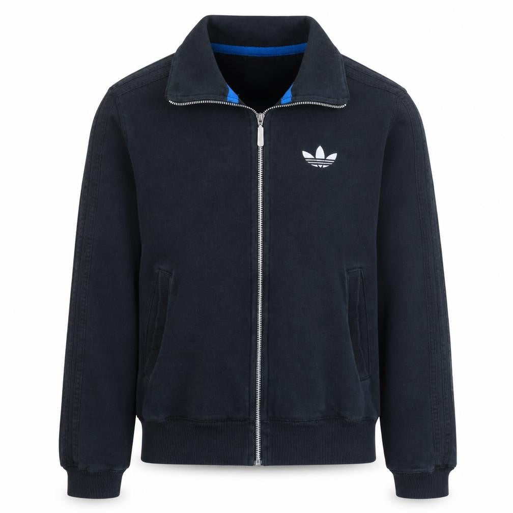 Front view of Adidas Women's Black XS Track Jacket Full Zip Casual Sportswear
