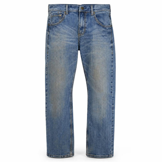 Wrangler Men's Blue 30x32 Straight Leg Denim Jeans