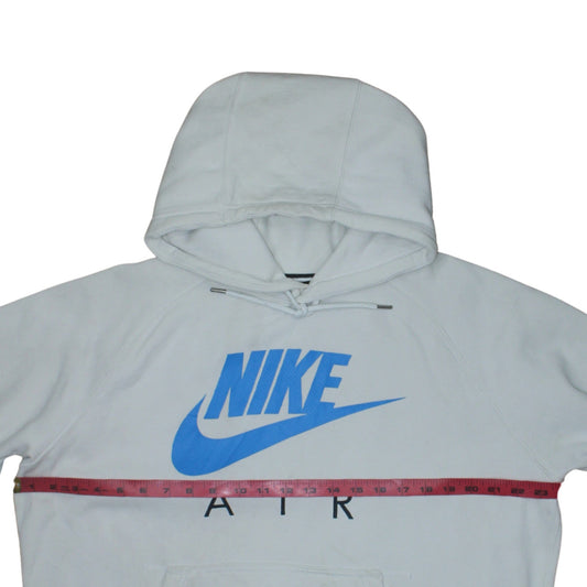 Nike Men’s White Pullover Hoodie L Logo Graphic Sportswear