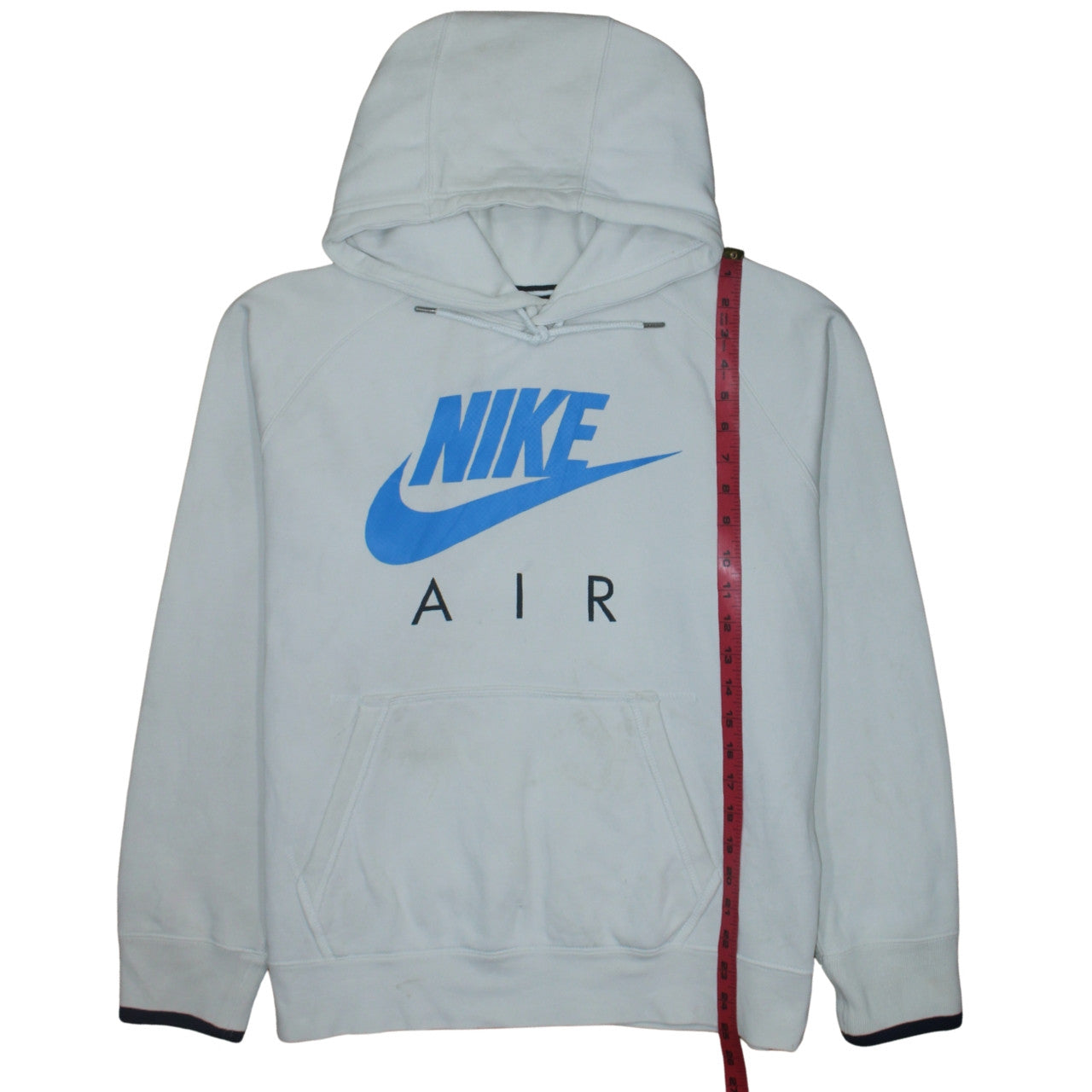 Nike Men’s White Pullover Hoodie L Logo Graphic Sportswear
