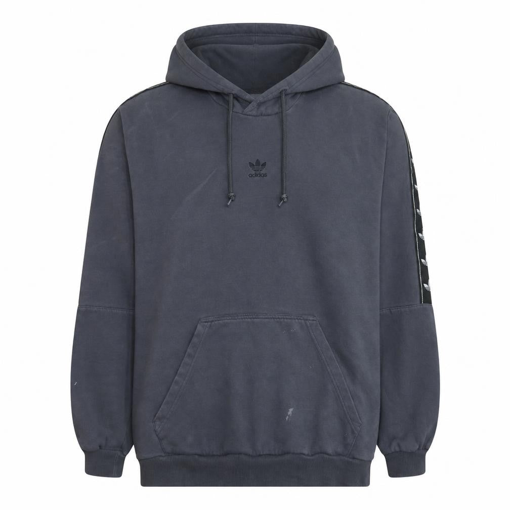 Adidas Men's Grey XL Pullover Hoodie with Logo Detail
