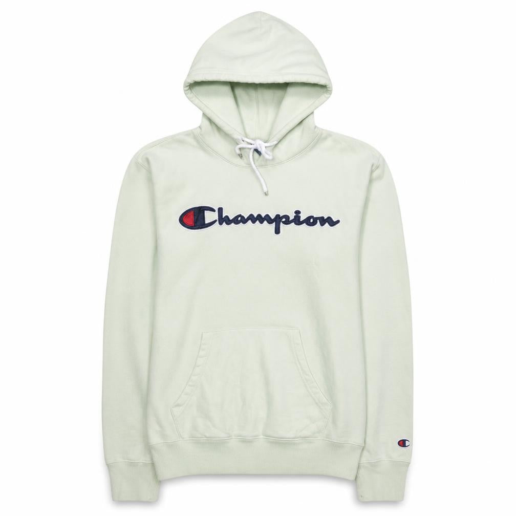 Champion Women's Small White Pullover Hoodie with Logo Embroidery