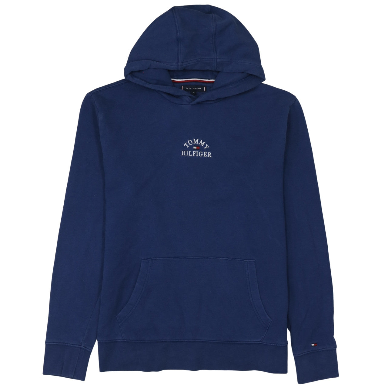 Tommy Hilfiger Men's Blue XL Pullover Hoodie Classic Embroidered Logo