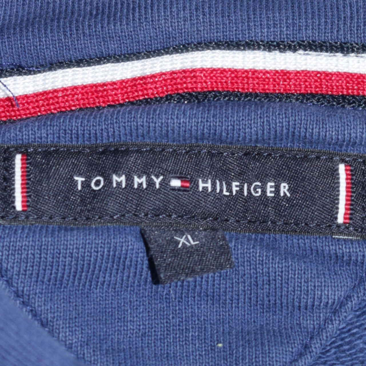 Tommy Hilfiger Men's Blue XL Pullover Hoodie Classic Embroidered Logo