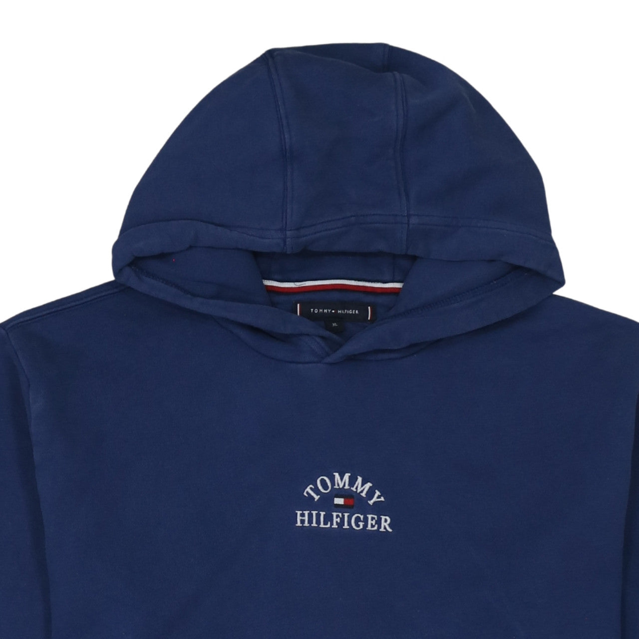Tommy Hilfiger Men's Blue XL Pullover Hoodie Classic Embroidered Logo