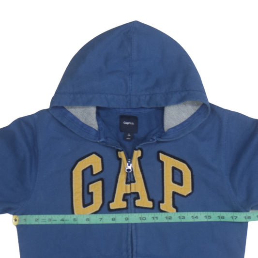 GAP Kids Boys Blue Full Zip Hoodie Sweatshirt L (10) Cotton Blend