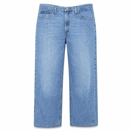 Lee Men's Blue 38x32 Straight Fit Denim Jeans