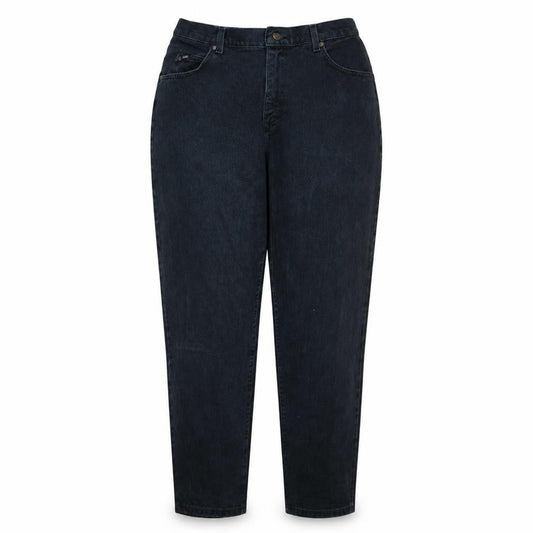 Lee Women's Blue High Rise Tapered Jeans Size 14 Cotton Retro