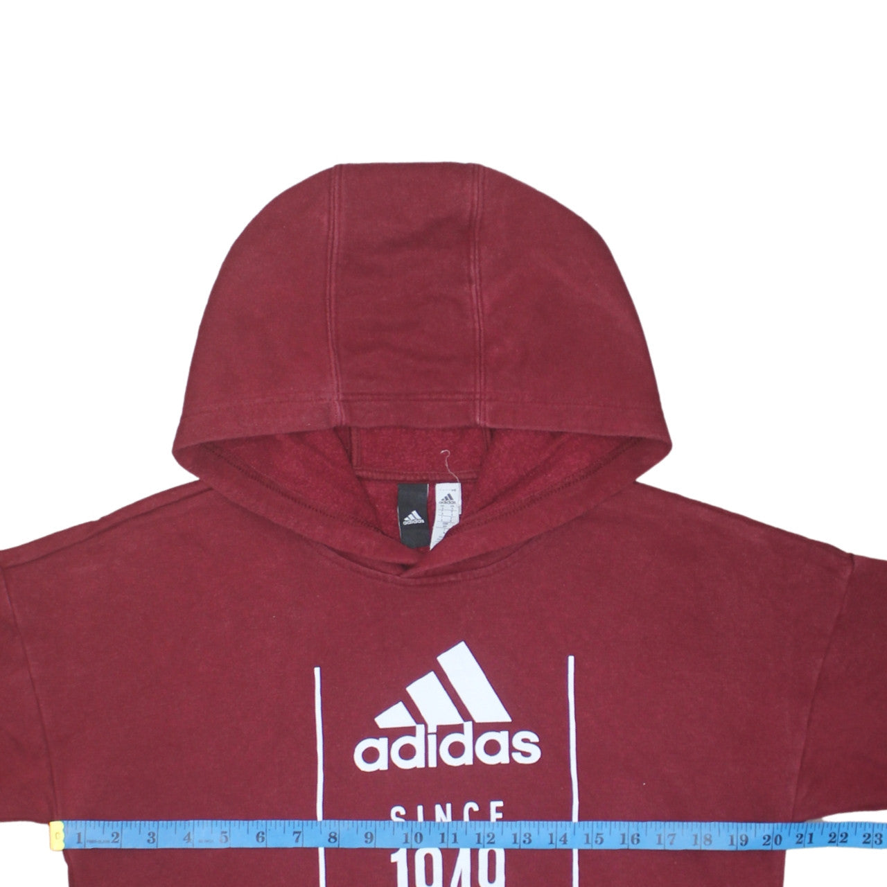 Adidas Men's Red Pullover Hoodie Size S Graphic Sports Fleece