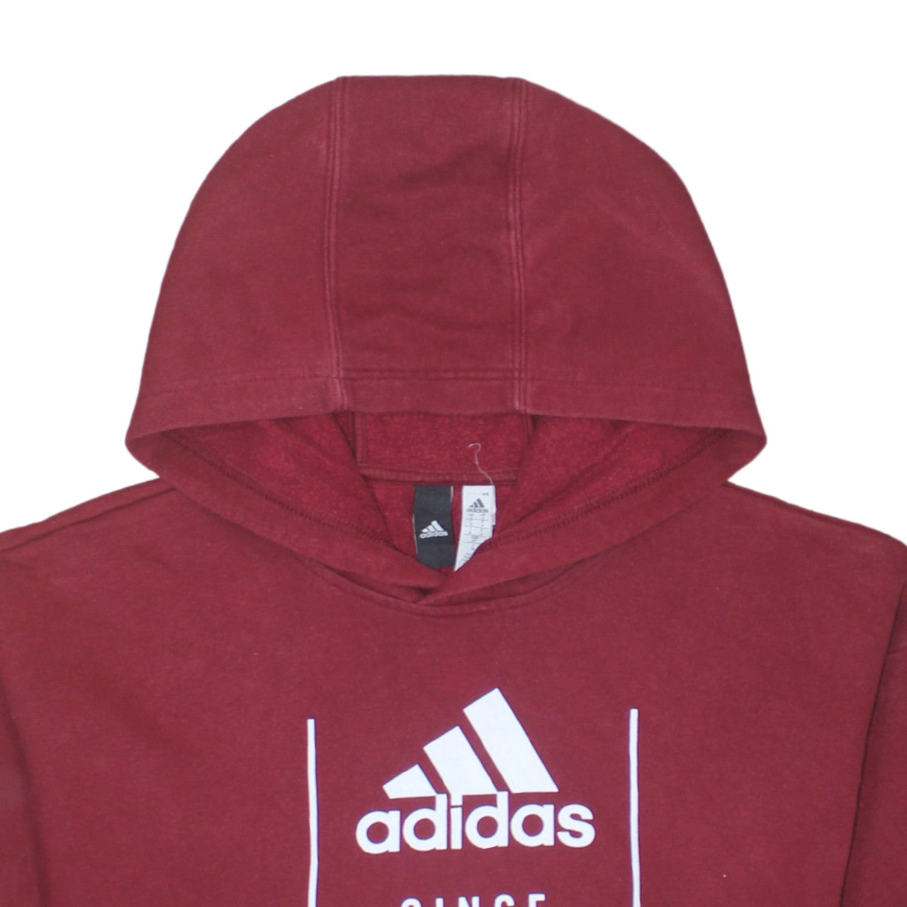 Adidas Men's Red Pullover Hoodie Size S Graphic Sports Fleece