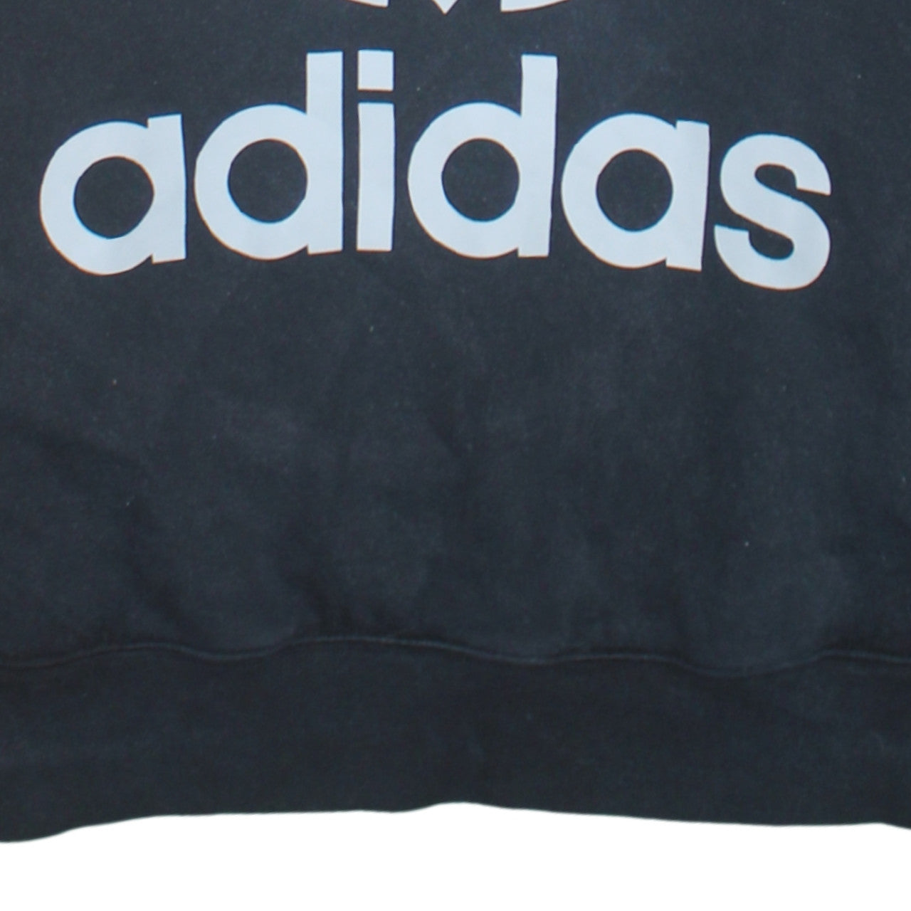 Adidas Womens Black Trefoil Logo Pullover Hoodie Size 10