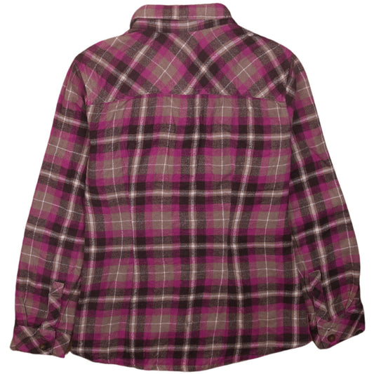 Dickies Women Multicoloured Plaid Flannel Long Sleeve Button-Up Shirt M