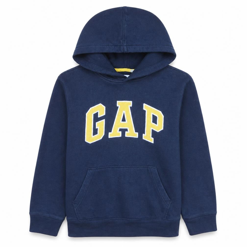 Gap Boys Blue Pullover Hoodie Size 10 Years Logo Fleece Sweatshirt