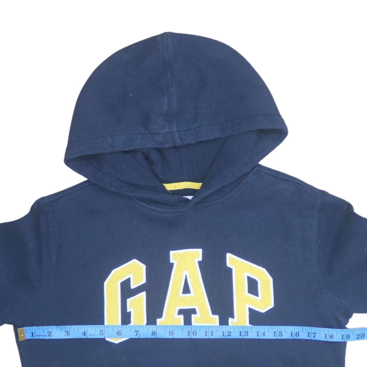 GAP Boys Blue Pullover Hoodie Size 10 Years Logo Fleece Sweatshirt