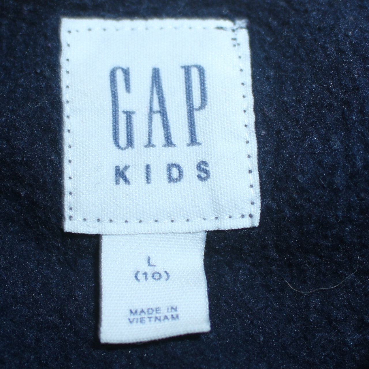 GAP Boys Blue Pullover Hoodie Size 10 Years Logo Fleece Sweatshirt