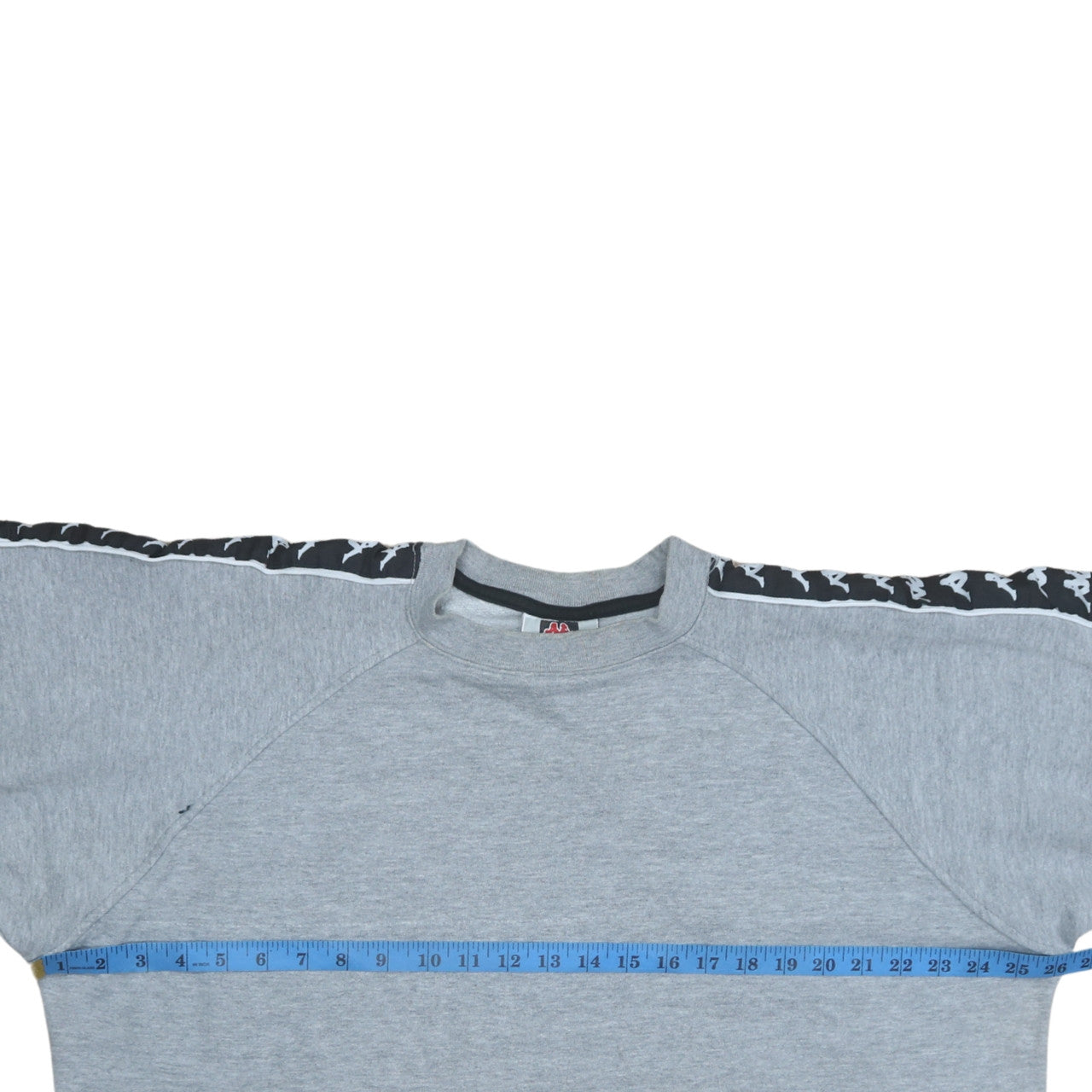 Kappa Womens Grey Logo Tape Sweatshirt Large Casual Pullover