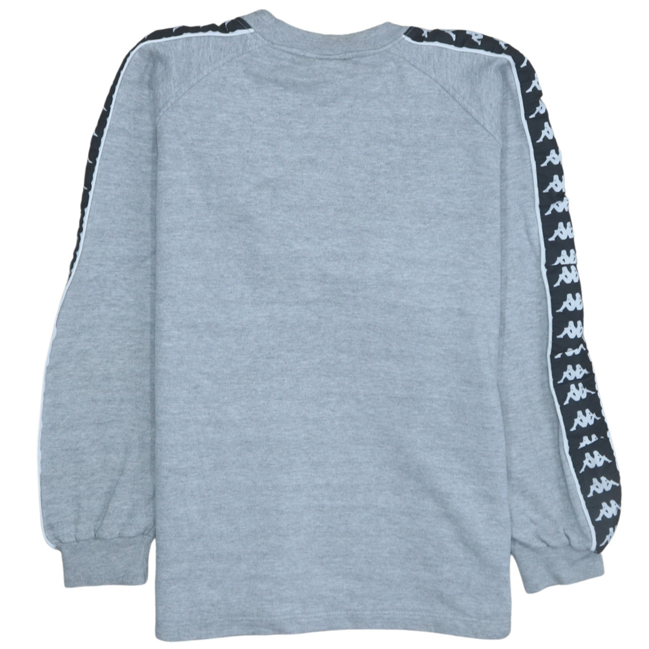 Kappa Womens Grey Logo Tape Sweatshirt Large Casual Pullover