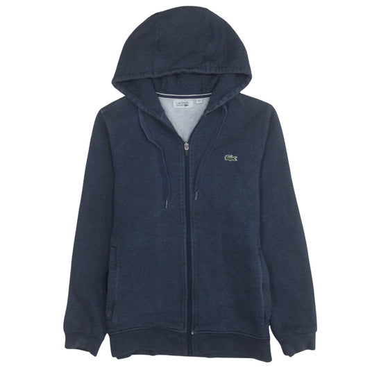 Lacoste Men Blue Full Zip Hoodie M Regular Fleece
