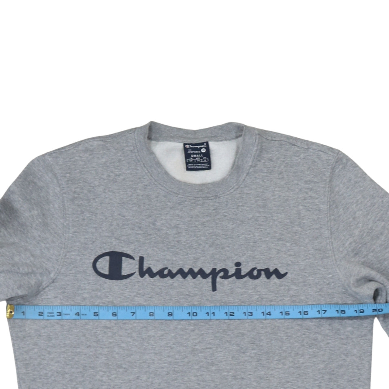 Champion Men's Grey Small Pullover Crew Neck Sweatshirt