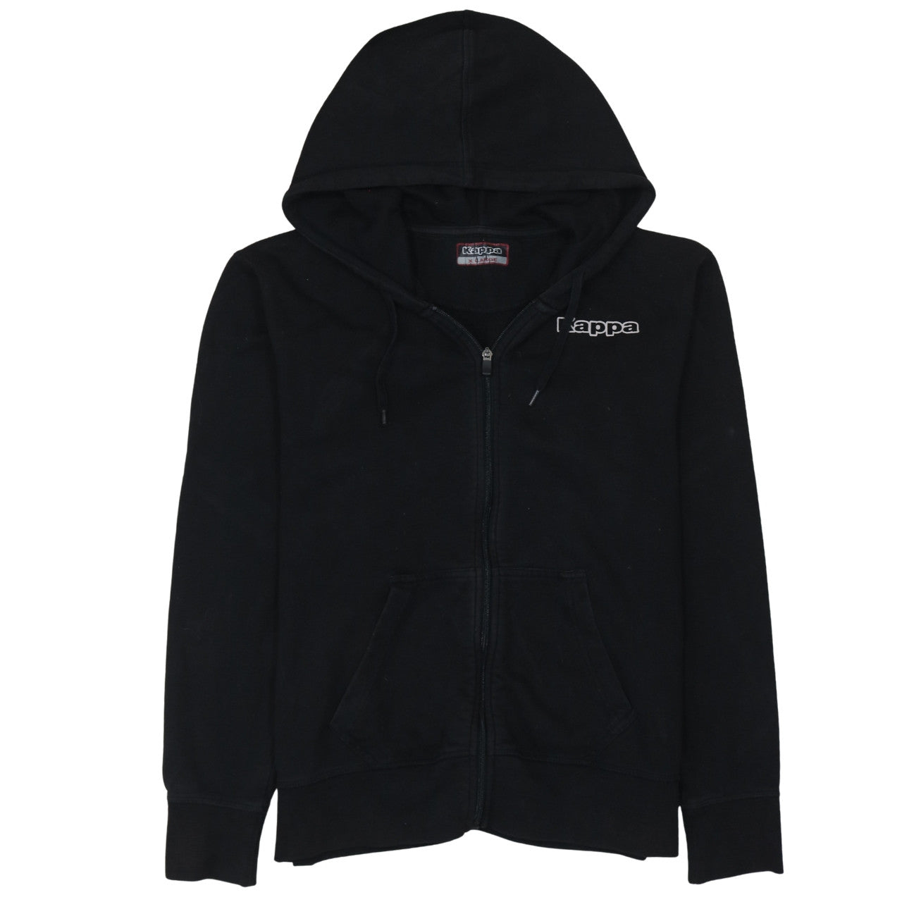 Kappa Men's Black XL Full Zip Hoodie Sweatshirt