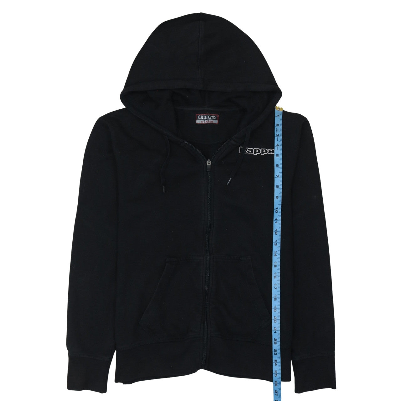 Kappa Men's Black XL Full Zip Hoodie Sweatshirt
