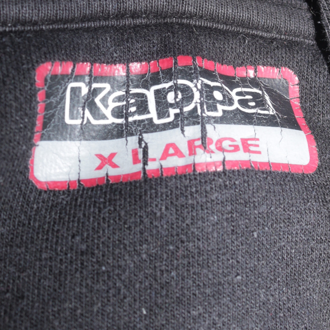 Kappa Men's Black XL Full Zip Hoodie Sweatshirt