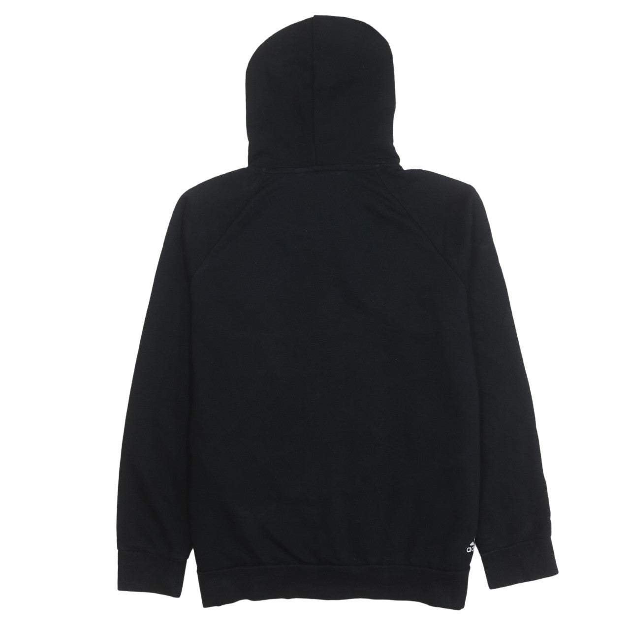 Adidas Women Black XL Pullover Hoodie Sweatshirt Logo Print Cotton Blend