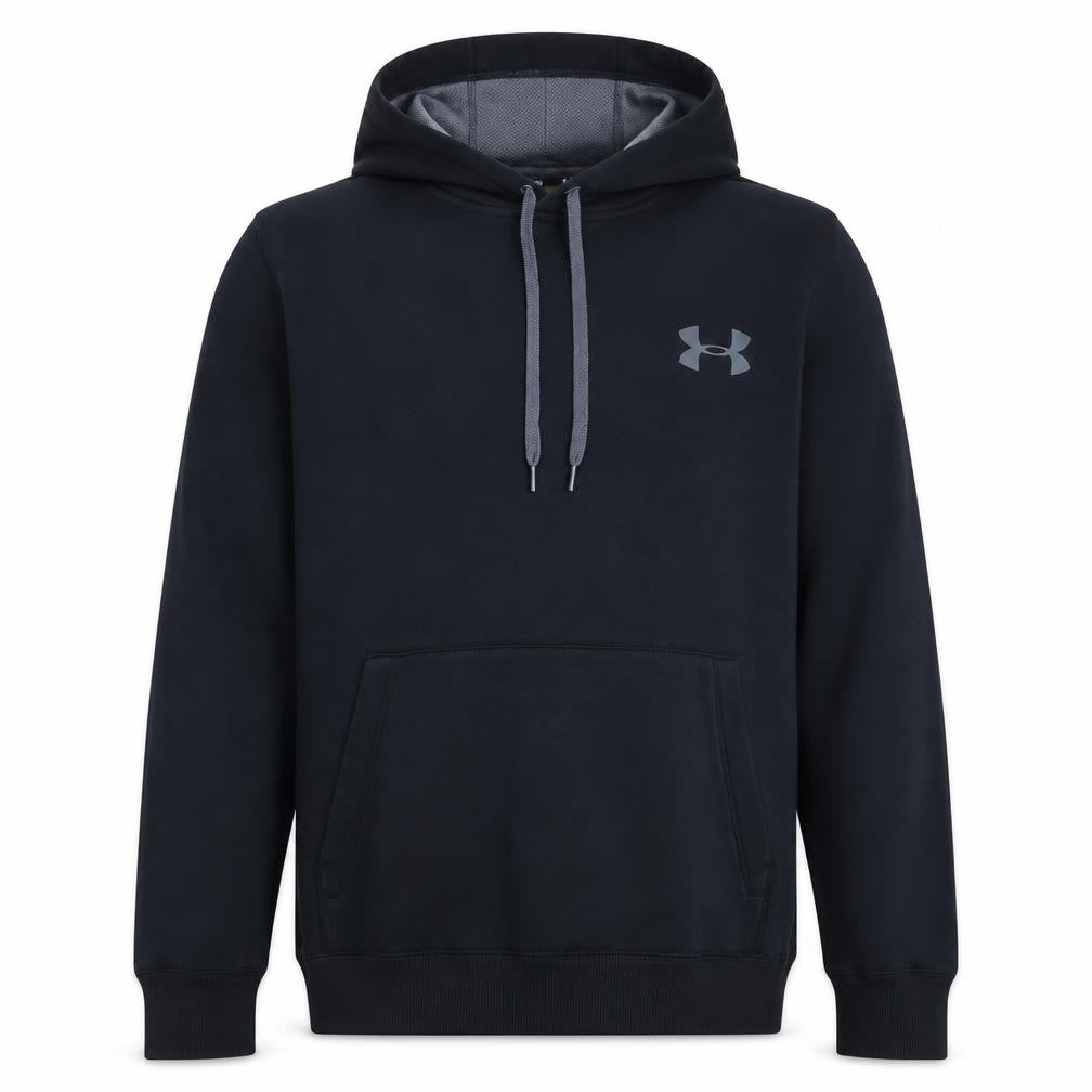 Under Armour Men's Black Pullover Hoodie M Loose Fit ColdGear