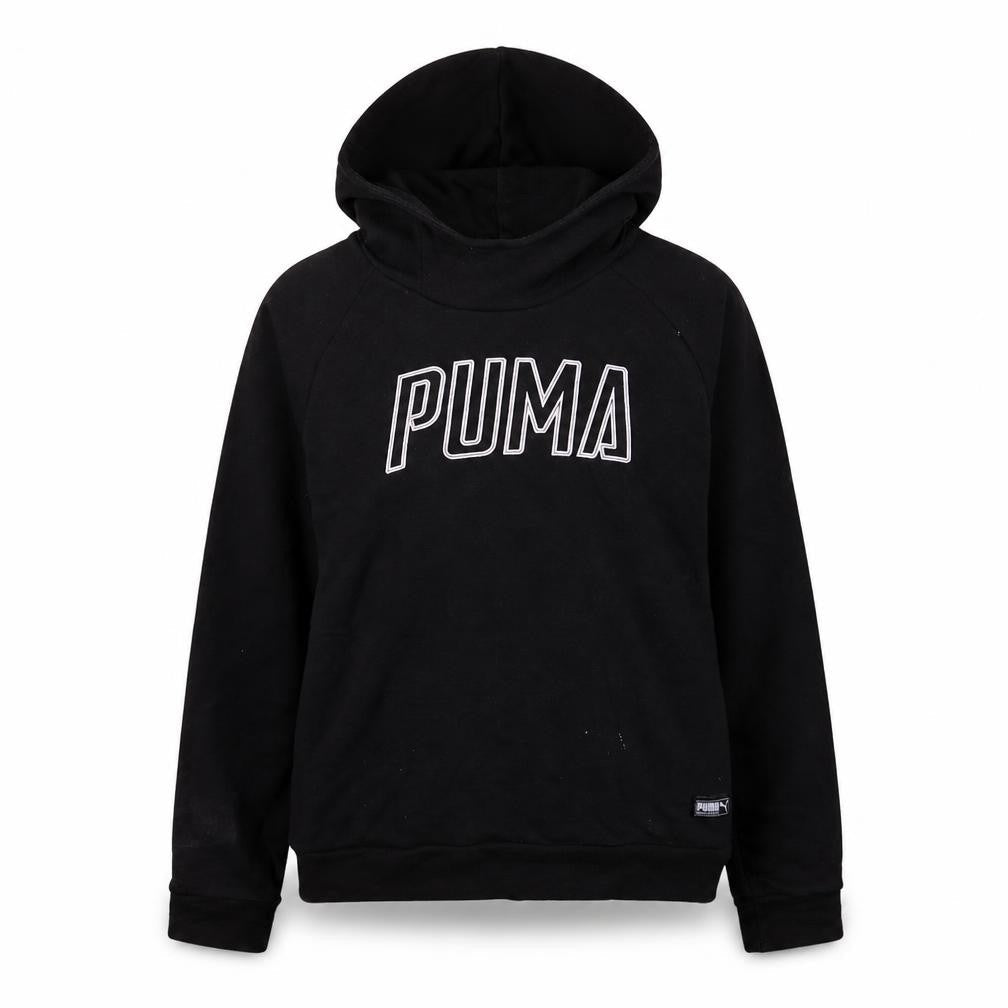 Puma Women Black Medium Pullover Hoodie Sweatshirt