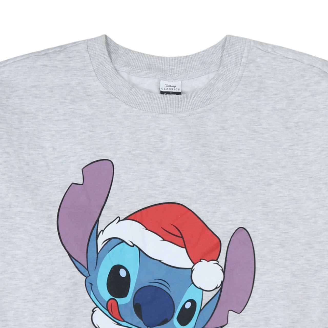 Disney Classics at George Women Grey Sweatshirt Stitch Christmas 2XL