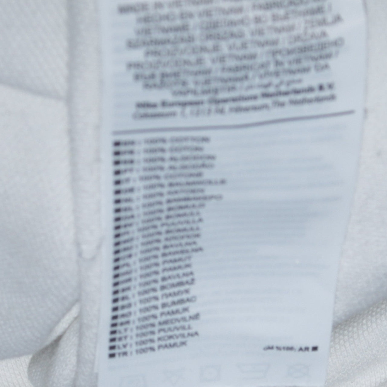 Nike Men's White Classic Short Sleeve Polo Shirt Size S