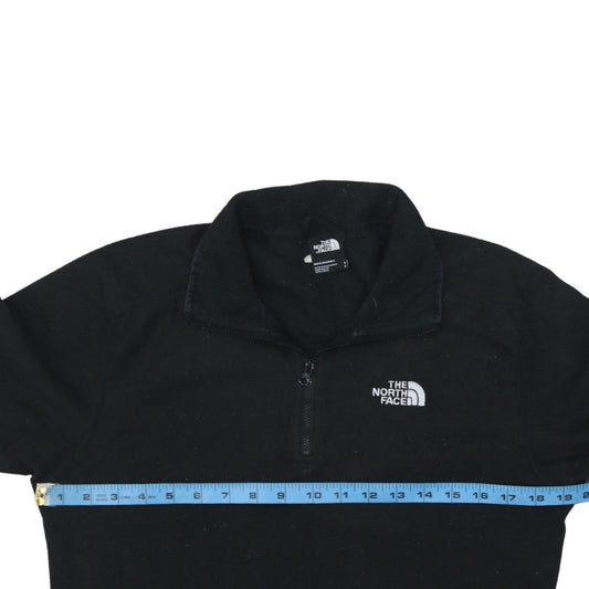 The North Face Womens Black Fleece 1/4 Zip Jacket Size S