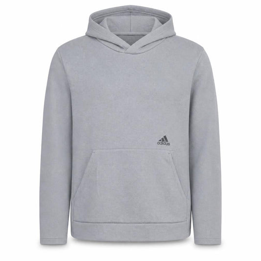 Adidas Men Grey Pullover Hoodie M Regular Fit Sportswear