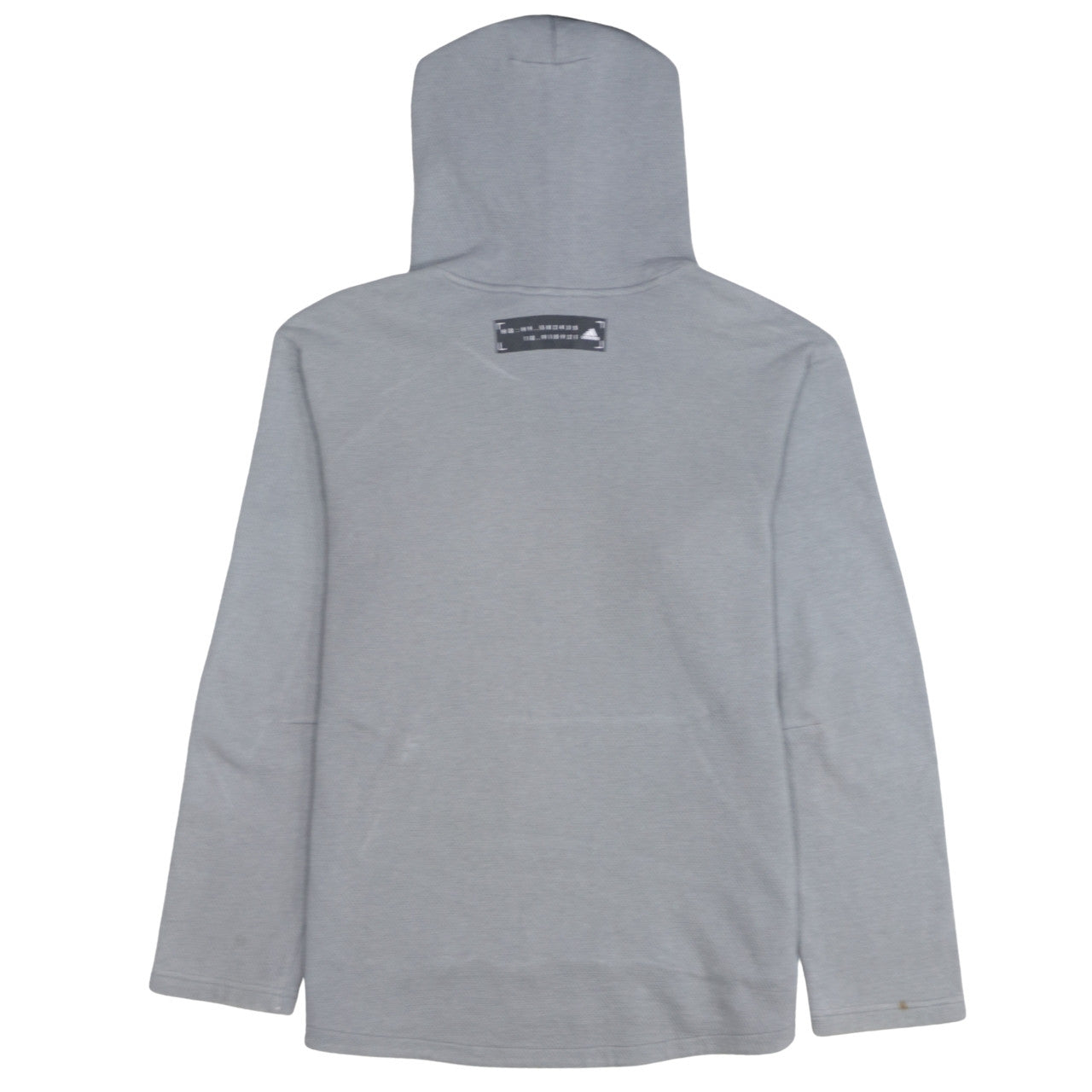 Adidas Men Grey Pullover Hoodie M Regular Fit Sportswear
